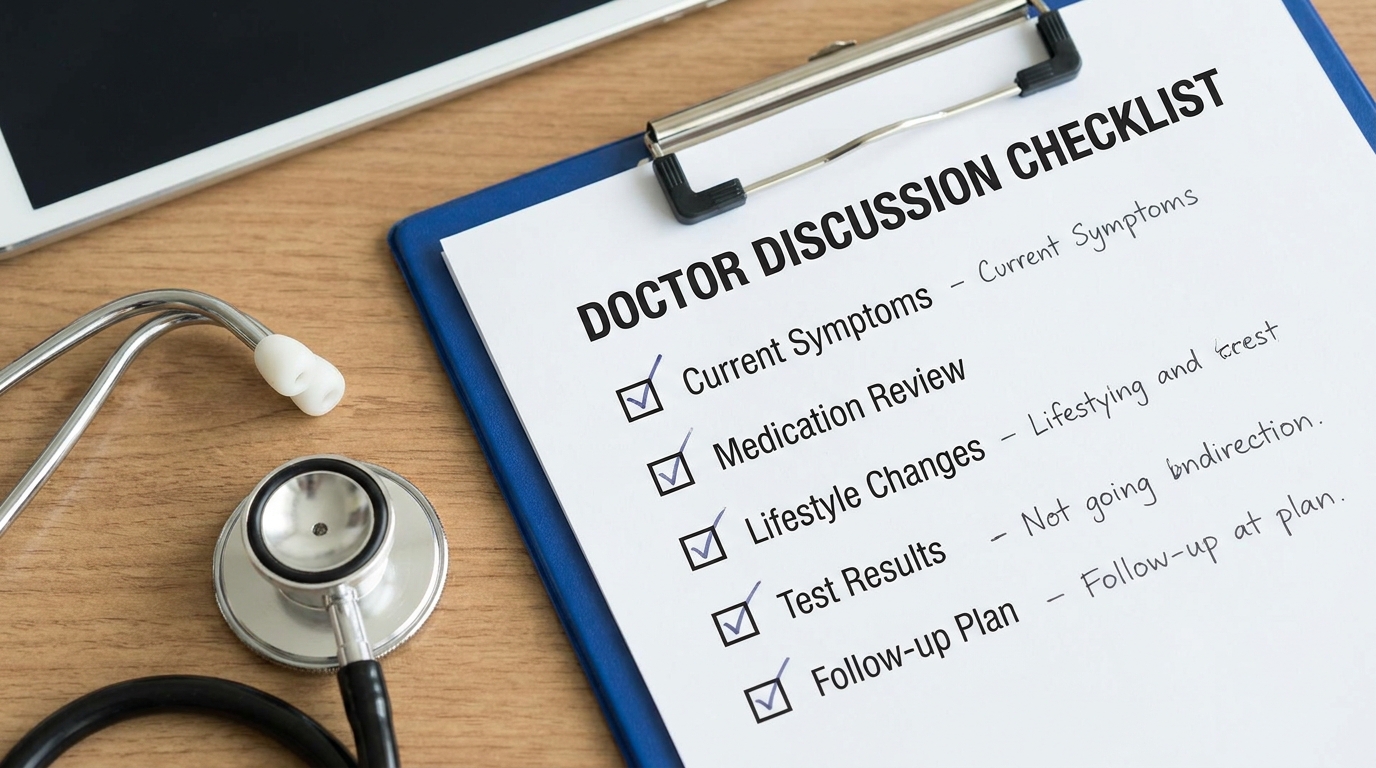 ** Printable clinical questions checklist for autoimmune fatigue