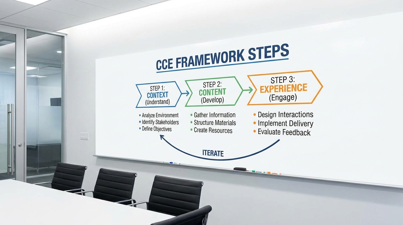 ** Flowchart detailing the 5 steps of the Chronic Care Ecosystem Framework