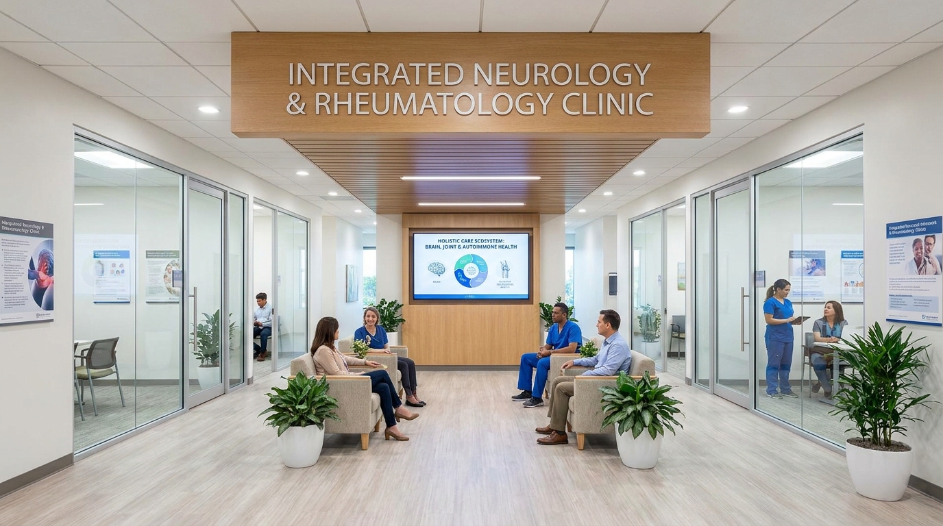 ** Infographic showing the connection between neuroimmunology