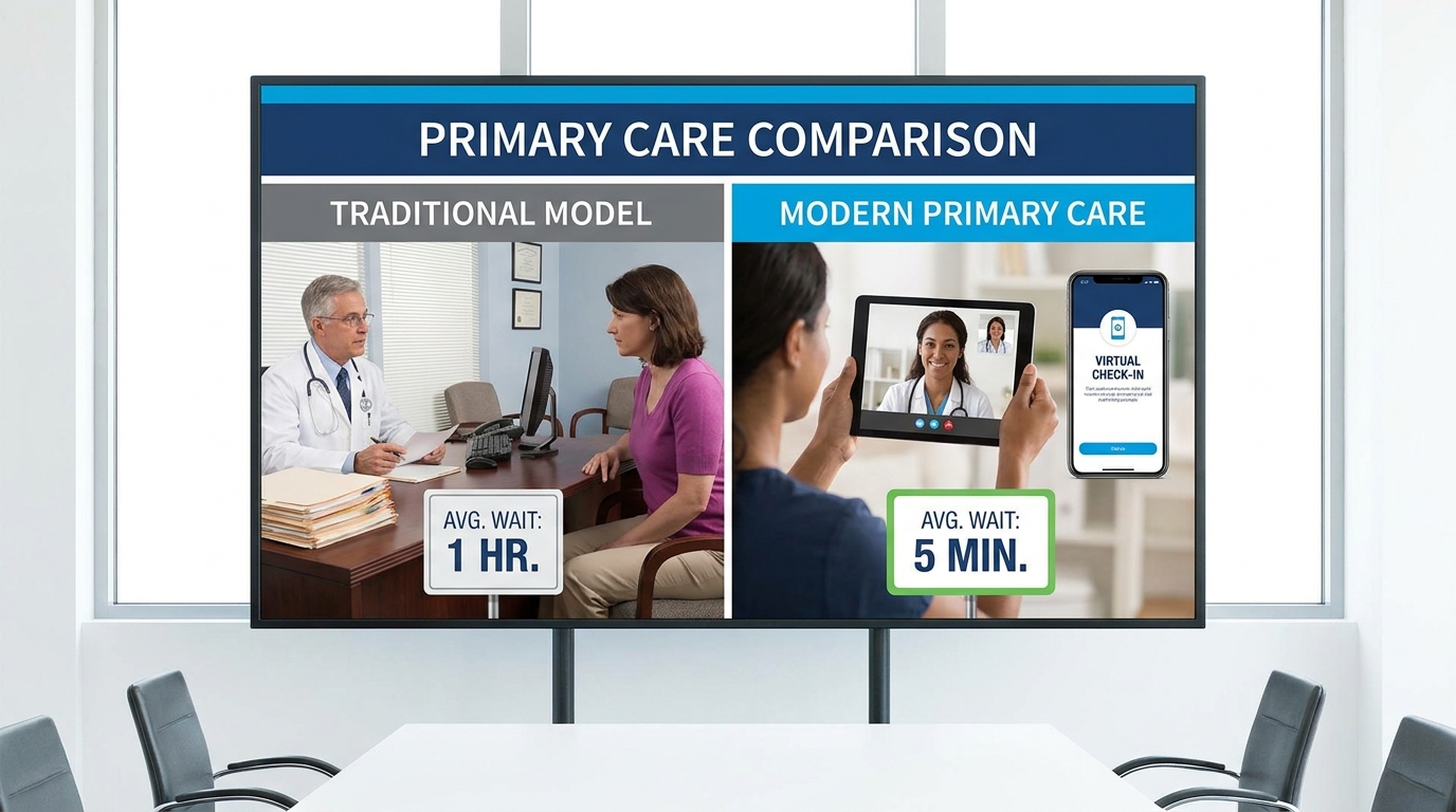 ** Comparison table showing differences between family medicine