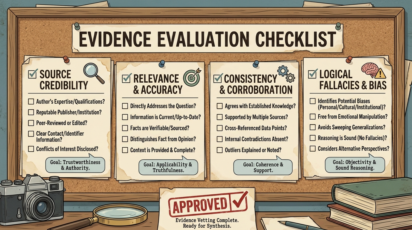 ** Checklist for patients to evaluate clinical literature safely before making medical decisions