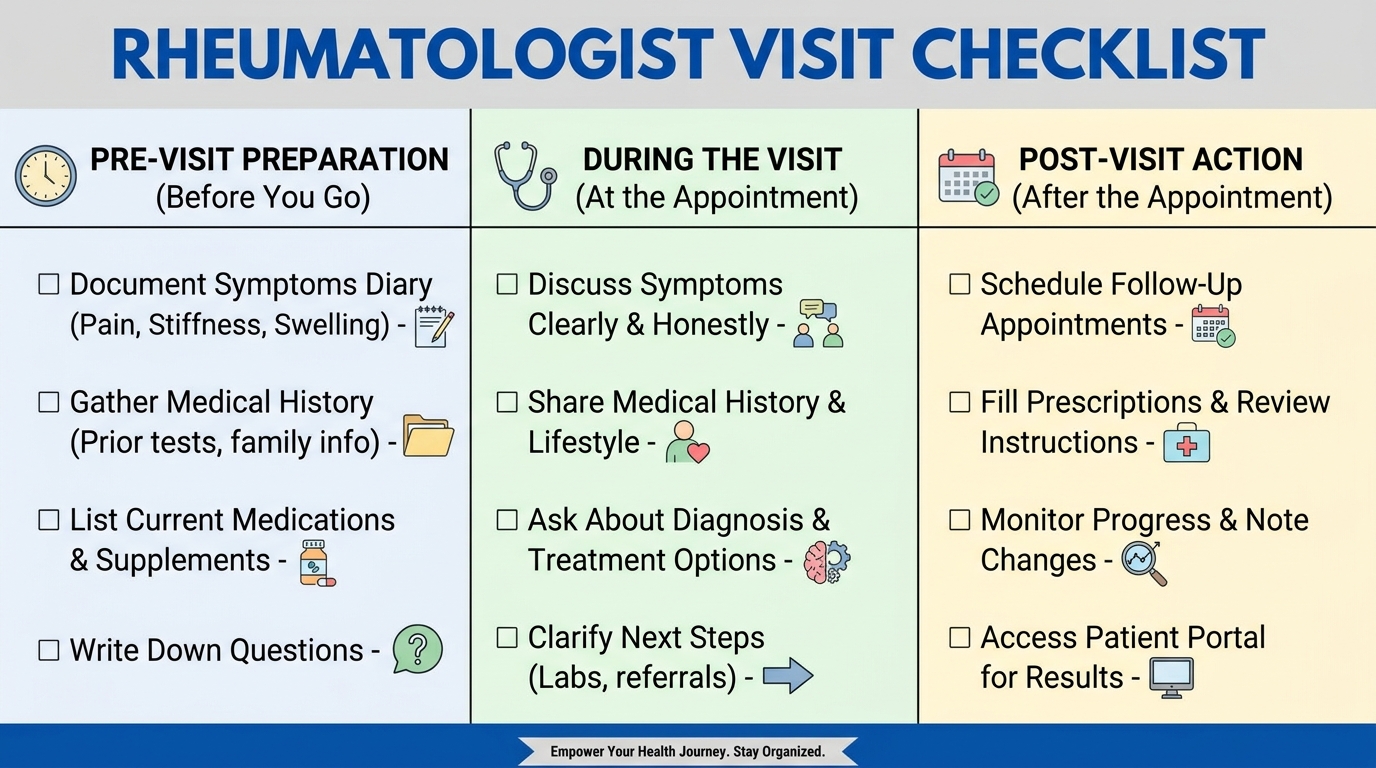 ** Printable checklist for autoimmune second opinion visit