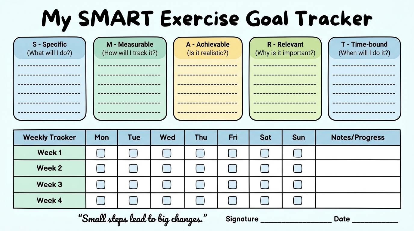 ** SMART health goals tracker for neurologic rehabilitation and arthritis