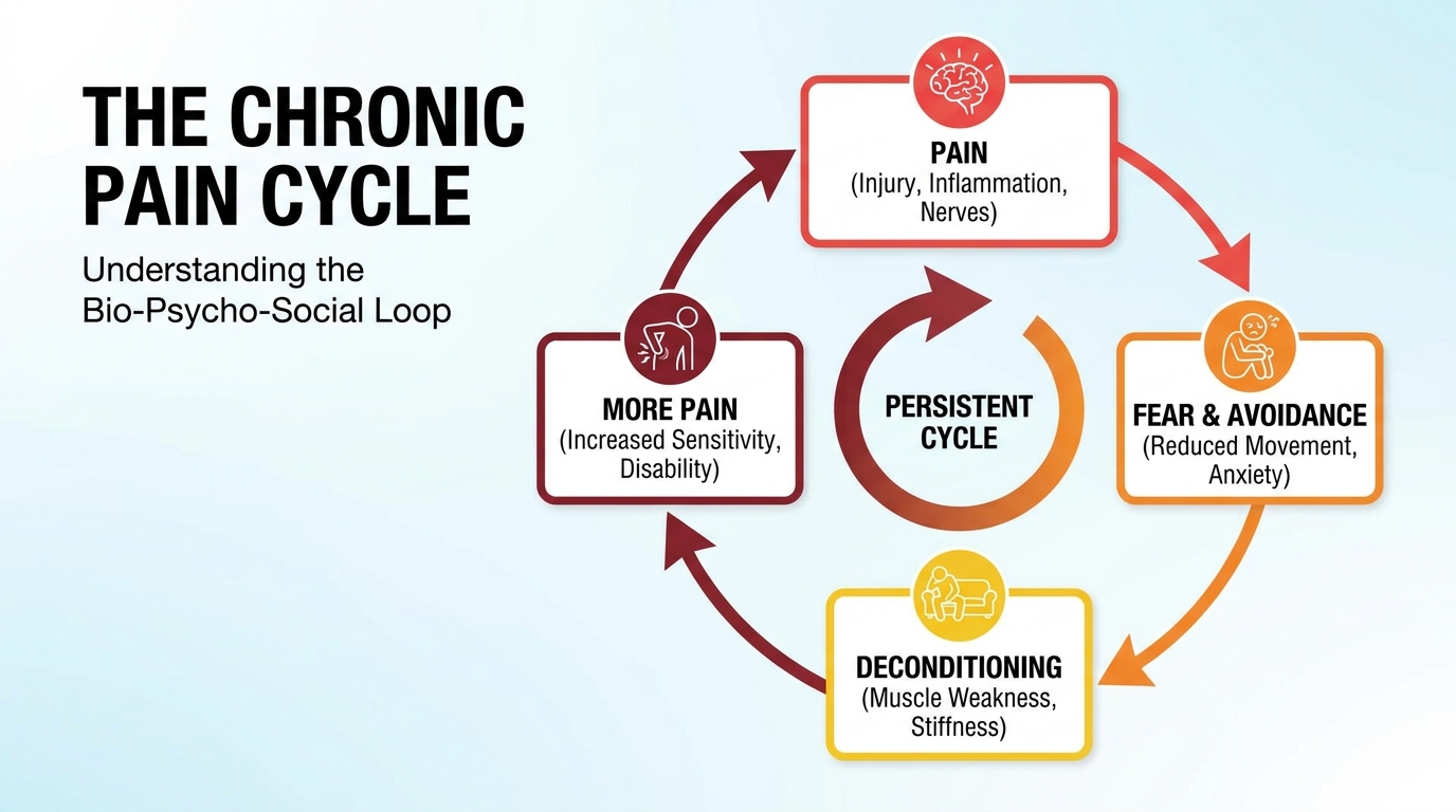 ** Diagram showing the bidirectional loop of insomnia